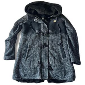 Rip Curl Women's Grey and Black Coat Size L